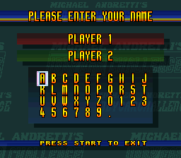 Michael Andretti's Indy Car Challenge screenshot 5 for Super Nintendo